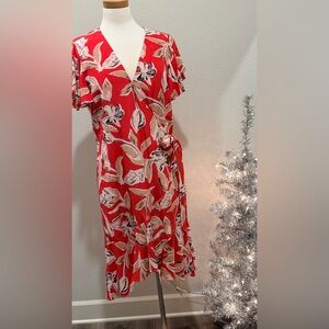 Sachin + Babi Red Floral Maxi Dress
